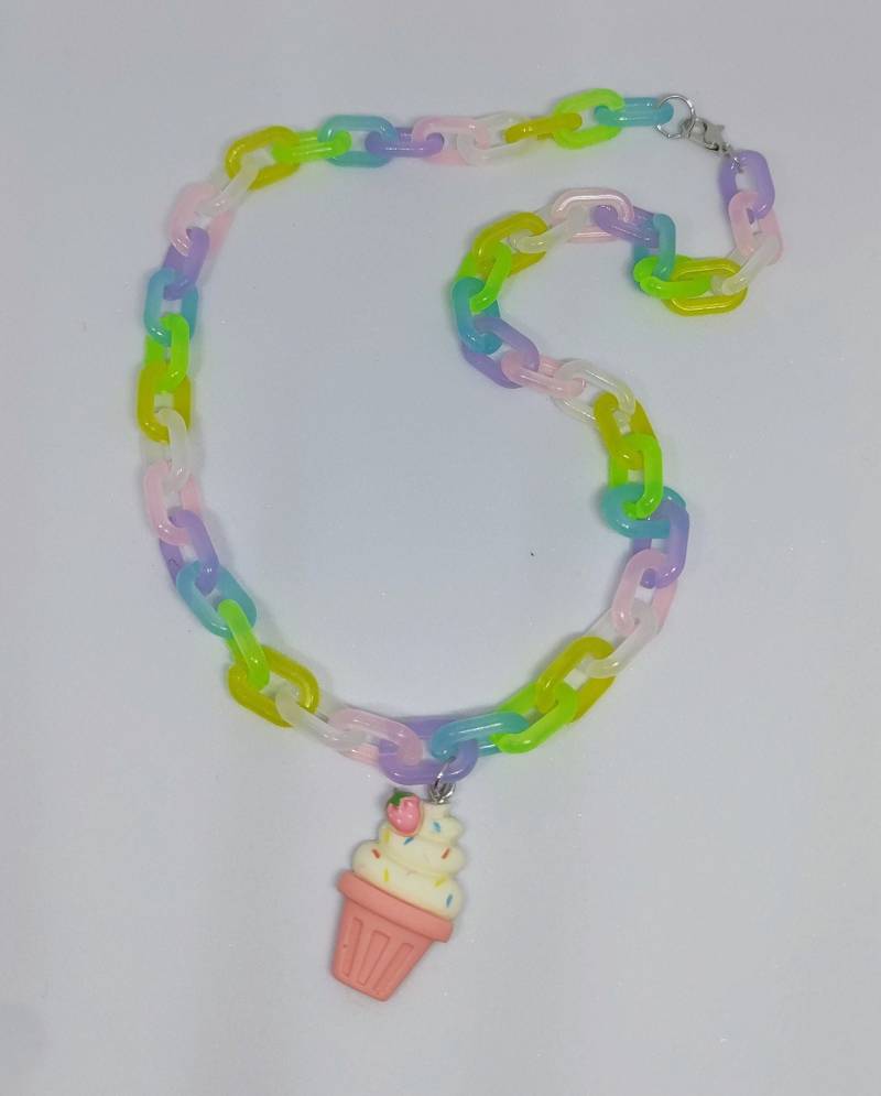 Summer Vibes Helle Eiscreme Halskette Summer Vibes Helle Eiscreme Halskette von KaWhyNot