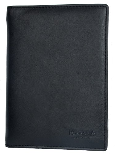 Kabana Schwarz Unisex Echtleder Geldbörse - Ausweistasche Reisepass Kabana Schwarz Unisex Echtleder Geldbörse - Ausweistasche Reisepass von Kabana