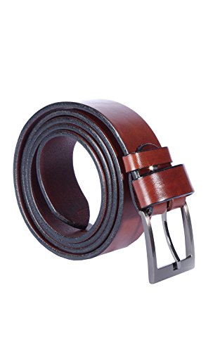 Kabber Ledergürtel für Damen & Herren – hochwertiger & pflanzlich gegerbter Leder Gürtel, Herrengürtel & Damengürtel (180 - Dunkelbraun Breite: 3 cm/Länge: 105 cm) von Kabber