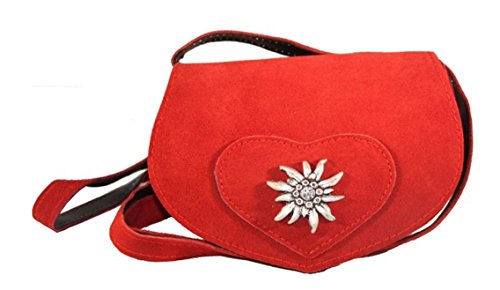 Kabe Damen Trachtentasche Velour; Farbe: rot von Kabe