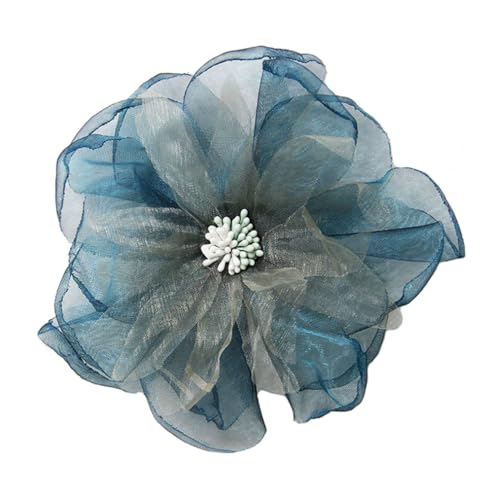 Kabelife 11CM Spitze Blume Brosche, Blume Haarspange, Blume Haarclip, Blumen Haarnadeln Haarblume Ansteckblume Haarblüte Haarschmuck(Grün) von Kabelife