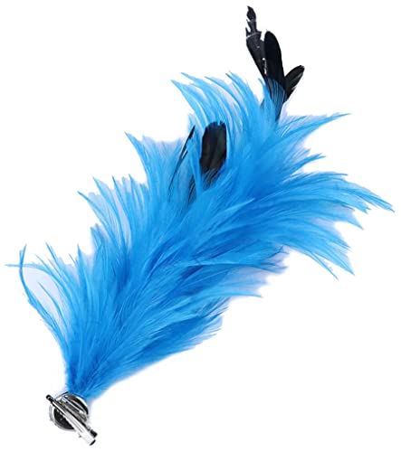 Kabelife Multicolor Federn Brosche Ansteckblume Corsage Federn Haarnadel Haarschmuck für Kleidung Taschen Hüte zum Hochzeit Bankett Party (Königsblau) von Kabelife