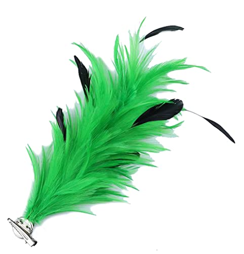 Kabelife Multicolor Federn Brosche Ansteckblume Corsage Federn Haarnadel Haarschmuck für Kleidung Taschen Hüte zum Hochzeit Bankett Party (Koralle) von Kabelife