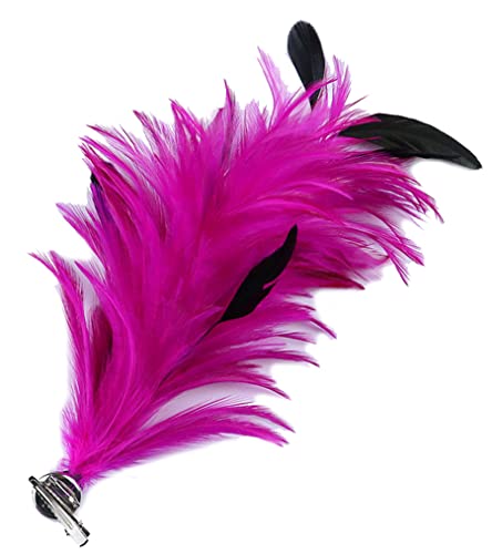 Kabelife Multicolor Federn Brosche Ansteckblume Corsage Federn Haarnadel Haarschmuck für Kleidung Taschen Hüte zum Hochzeit Bankett Party (Blau) von Kabelife