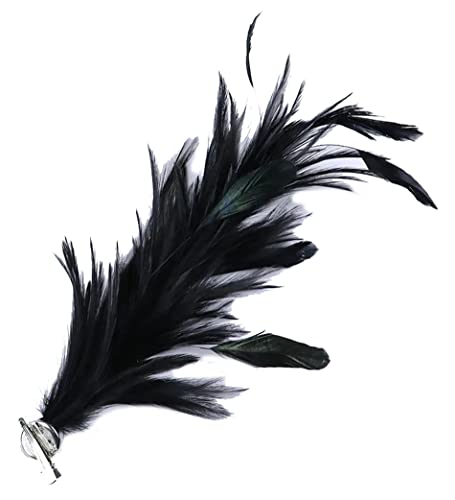 Kabelife Multicolor Federn Brosche Ansteckblume Corsage Federn Haarnadel Haarschmuck für Kleidung Taschen Hüte zum Hochzeit Bankett Party (Lila) von Kabelife