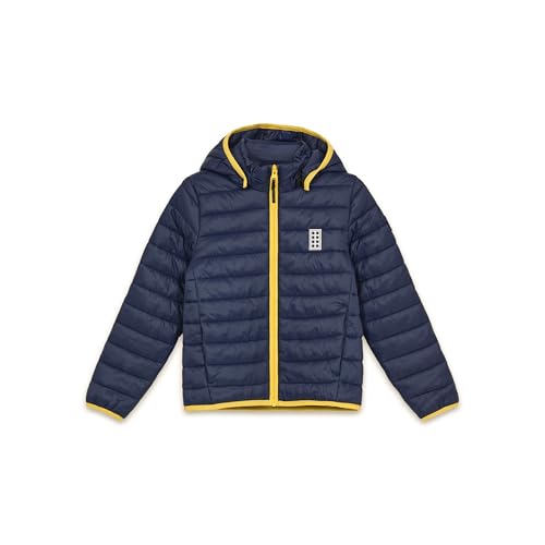 LEGO® Gefütterte Jacke für Kinder - Winddichte Frühlings- und Herbstjacke mit Abnehmbarer Kapuze und Reflektoren | Bequeme LEGO® Jacke für Mädchen und Jungen von Kabooki