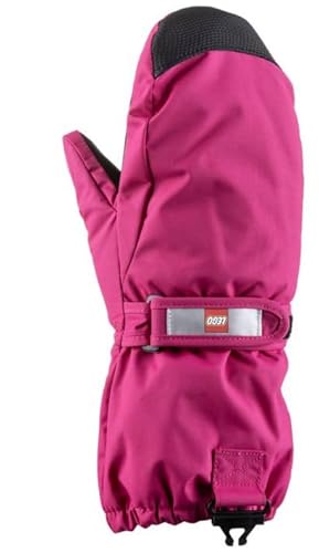 Kabooki Unisex Kinder LWATLIN 706-Fäustlinge mit Membran Fäustlinge, Dark Pink, 158/164 von Kabooki