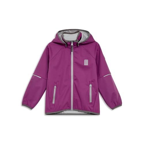 LEGO® LWSEFRIT 200 Softshelljacke Kinder – Wasserdicht & winddicht – Abnehmbare Kapuze – Atmungsaktiv übergangsjacke mit reflektierenden Details von Kabooki