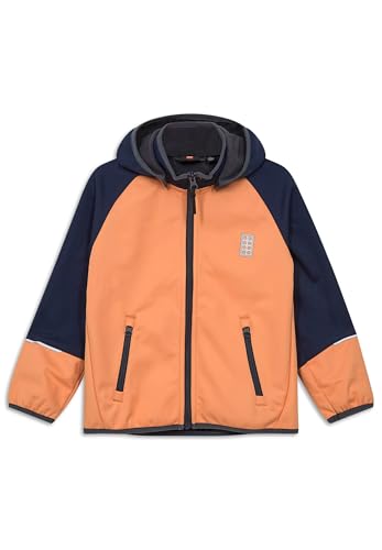 LEGO® Softshelljacke für Jungen und Mädchen - Winddichte und wasserabweisende Übergangsjacke mit abnehmbarer Kapuze | Reflektoren und Fleece-Futter von Kabooki