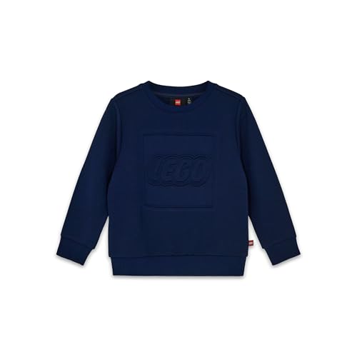Kabooki LEGO® LWSKY 100 Kinder Sweatshirt – Pullover Jungen mit geprägtem Logo – Weiches Baumwollmischgewebe – Rundhalsausschnitt & Rippbündchen von Kabooki