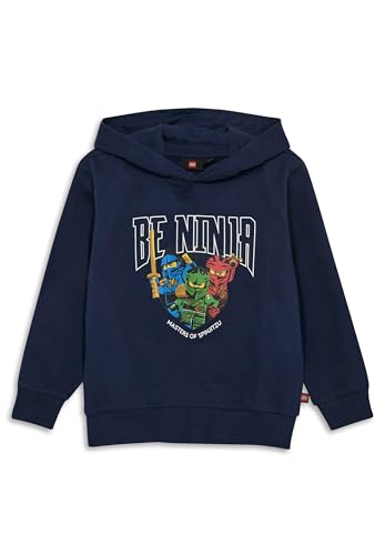 Lego® NINJAGO® Hoodie für Jungen - Kapuzenpullover mit Ninja-Print | Weiches Sweatshirt aus 100% Bio-Baumwolle | Bequemes Oberteil für Fans von Kabooki