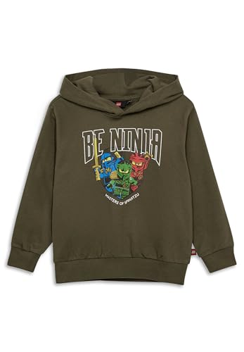 Lego® NINJAGO® Hoodie für Jungen - Kapuzenpullover mit Ninja-Print | Weiches Sweatshirt aus 100% Bio-Baumwolle | Bequemes Oberteil für Fans von Kabooki