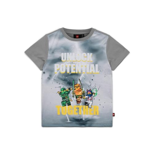 Lego Ninjago T-Shirt für Kinder | Kurzarm | T-Shirt für Jungen | 100% weicher Baumwolle |104 | Hellgrau Lego Ninjago T-Shirt für Kinder | Kurzarm | T-Shirt für Jungen | 100% weicher Baumwolle |104 | Hellgrau von Kabooki