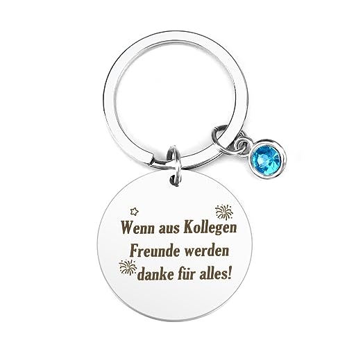 Kabulae Kleine Weihnachtsgeschenke für Kollegen,Schlüsselanhänger Kollegen，Abschiedsgeschenk Kollegen,Kleine Aufmerksamkeit für Kollegen,Kleine Geschenke für Kollegen,Abschied Kollegin Jobwechsel von Kabulae