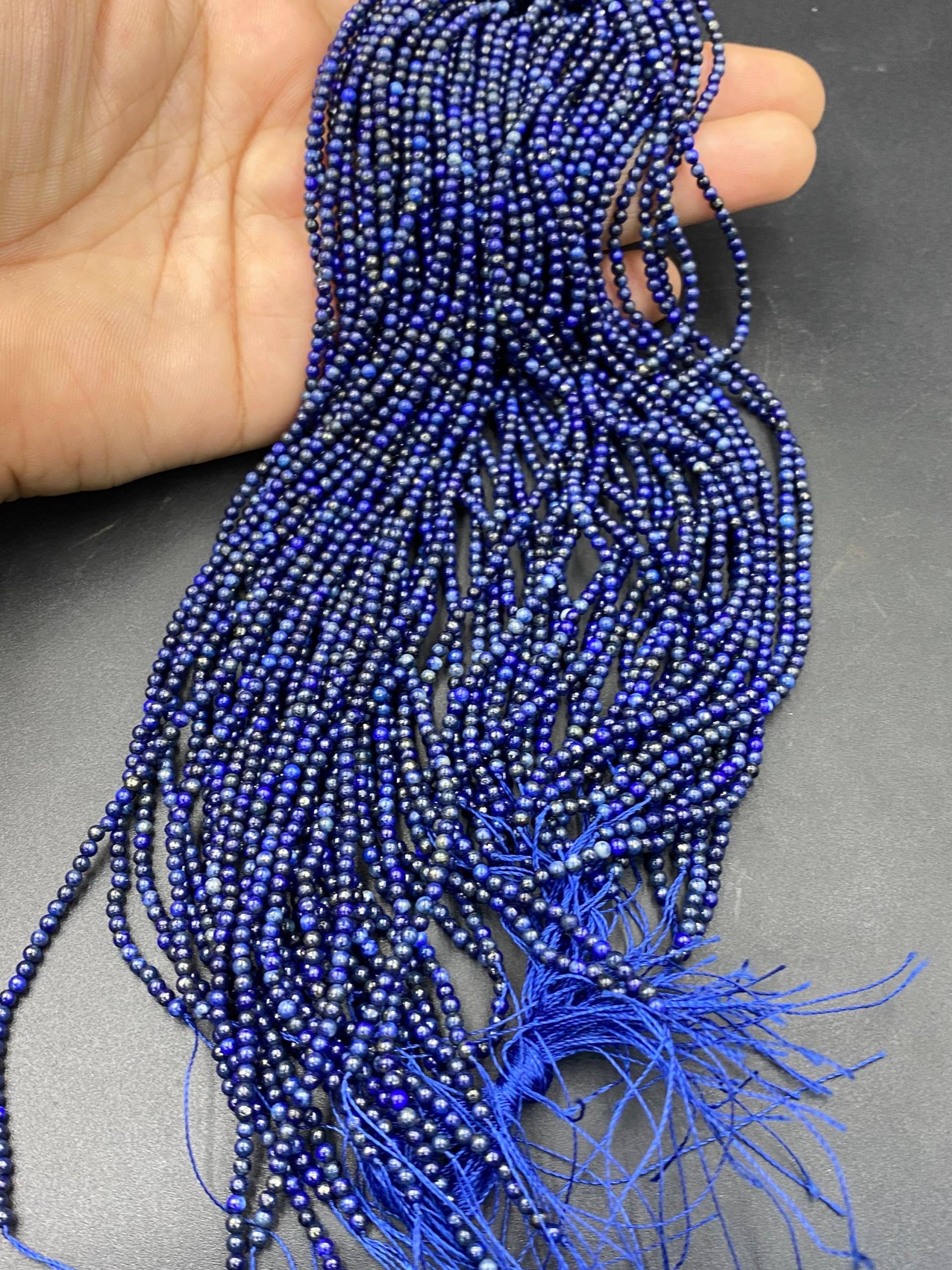 30 Strang Hochwertige Lapislazuli Runde Perlen Schöne Farbe von Kabulemporium