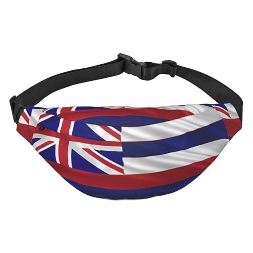 Retro-Kanada-Flagge, geeignet für Sport, Laufen, Reisen, Outdoor-Bodypacks, Unisex, für Herren und Damen, Flagge Hawaii Amerikanische Flagge, Einheitsgröße, Fahrradrucksack von KadUe