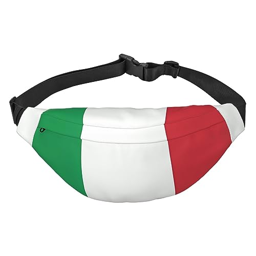 Retro-Kanada-Flagge, geeignet für Sport, Laufen, Reisen, Outdoor-Bodypacks, Unisex, für Herren und Damen, Flagge Italien, Einheitsgröße, Fahrradrucksack von KadUe