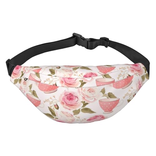 Sonnenblume geeignet für Sport, Laufen, Reisen, Outdoor-Bodypacks, Unisex, für Herren und Damen, Rosa Teekanne, Einheitsgröße, Fahrradrucksack von KadUe