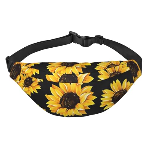 Sonnenblume geeignet für Sport, Laufen, Reisen, Outdoor-Bodypacks, Unisex, für Herren und Damen, sonnenblume, Einheitsgröße, Fahrradrucksack von KadUe