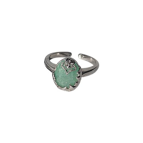 Kader Anime Honkai Star Rail Aventurin Ring Verstellbare Cosplay Kostüm Naturstein Ringe für Fans mit Geschenkbox, Stein: Kader Anime Honkai Star Rail Aventurin Ring Verstellbare Cosplay Kostüm Naturstein Ringe für Fans mit Geschenkbox, Stein: von Kader