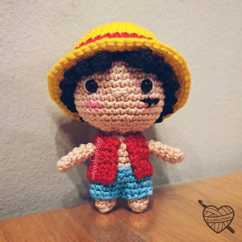 Luffy/Ruffy Schlüsselanhänger, One Piece Amigurumi, Tolles Geschenk Für Anime Fans Luffy/Ruffy Schlüsselanhänger, One Piece Amigurumi, Tolles Geschenk Für Anime Fans von KadiGurumi