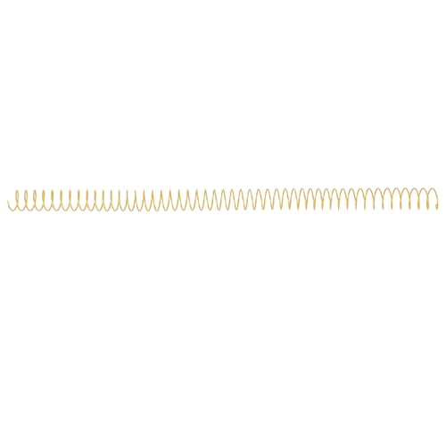 100 Stück 14,3 Mm Spiralbindespulen, 115 Blatt Kapazität, 4:1 Teilung, 48 Ringe, 360-Grad-Drehung, Anwendbar für Papier Im Letter-Format (Gold) von Kadimendium