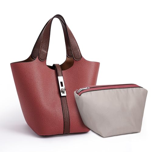 Kadynow Top Handle Bag for Women Vegan Leather Handbag for Women Women's Shoulder Handbag, A26-1 Brick Red Kadynow Top Handle Bag for Women Vegan Leather Handbag for Women Women's Shoulder Handbag, A26-1 Brick Red von Kadynow