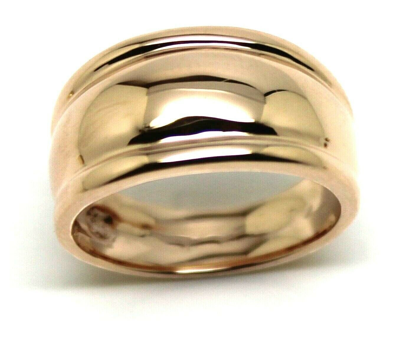 9Ct 9Kt 375 Voll Gelb, Rose Oder Weißgold Dicker Kuppelring 10mm Breit Größe N/6, 5 von KaedesignsJewellery