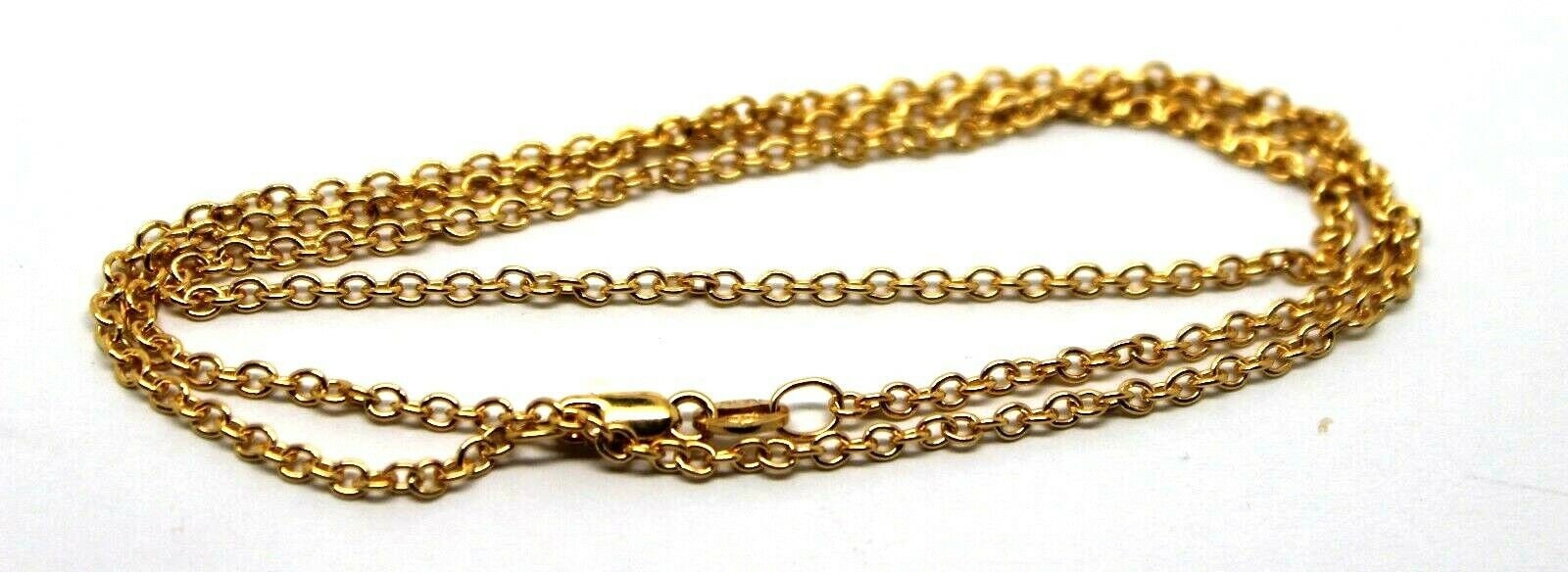 Echte 9 Karat Gelbgold Erbskette Halskette 50 cm 2, 8 Gramm Echte 9 Karat Gelbgold Erbskette Halskette 50 cm 2, 8 Gramm von KaedesignsJewellery