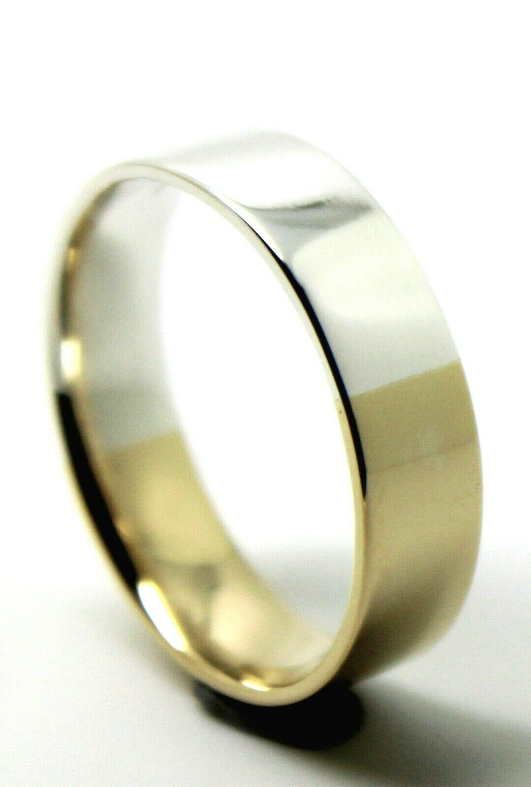 9Ct Gelbgold & Sterling Silber 6mm Band Ring Größe X Free Express Post in Oz von KaedesignsJewellery