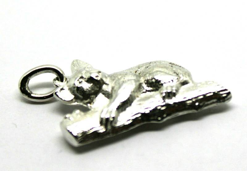 Echt Sterling Silber Massiv Koala Auf Baum 3D Anhänger Gratis Post in Oz von KaedesignsJewellery