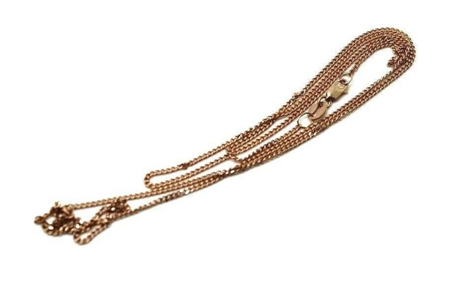 Echte 9 Karat Roségold Panzerkette Halskette 50cm 2, 73Grams von KaedesignsJewellery