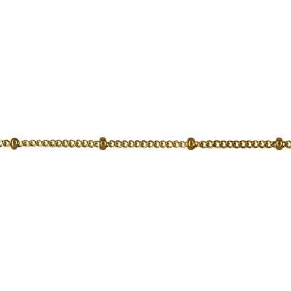 Echte 9Ct Gelb, Rose Oder Weiß Gold Diamantschliff Curb Ball Halskette/Kette 47cm von KaedesignsJewellery