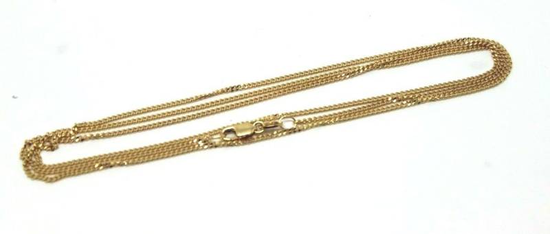Echte Neue 9K 9Ct Gelb Oder Rosegold Panzerkette Halskette 70 cm von KaedesignsJewellery