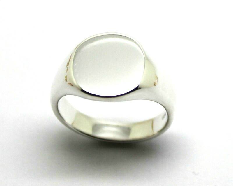 Echte Neue Größe J Sterling Silber 925 Oval Signet Ring Gravur Verfügbar von KaedesignsJewellery