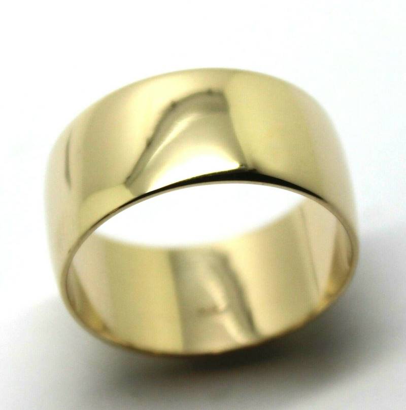 Echte Neue Größe W 9K 9 Karat Gelb-, Rosé - Oder Weißgold Vollmassiv 10 Mm Breiter Bandring von KaedesignsJewellery