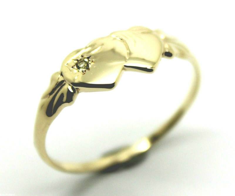 Echter 9 Karat Gelb-, Rosé - Oder Weißgold-Doppelherz-Siegelring Peridot-August Geburtsstein von KaedesignsJewellery