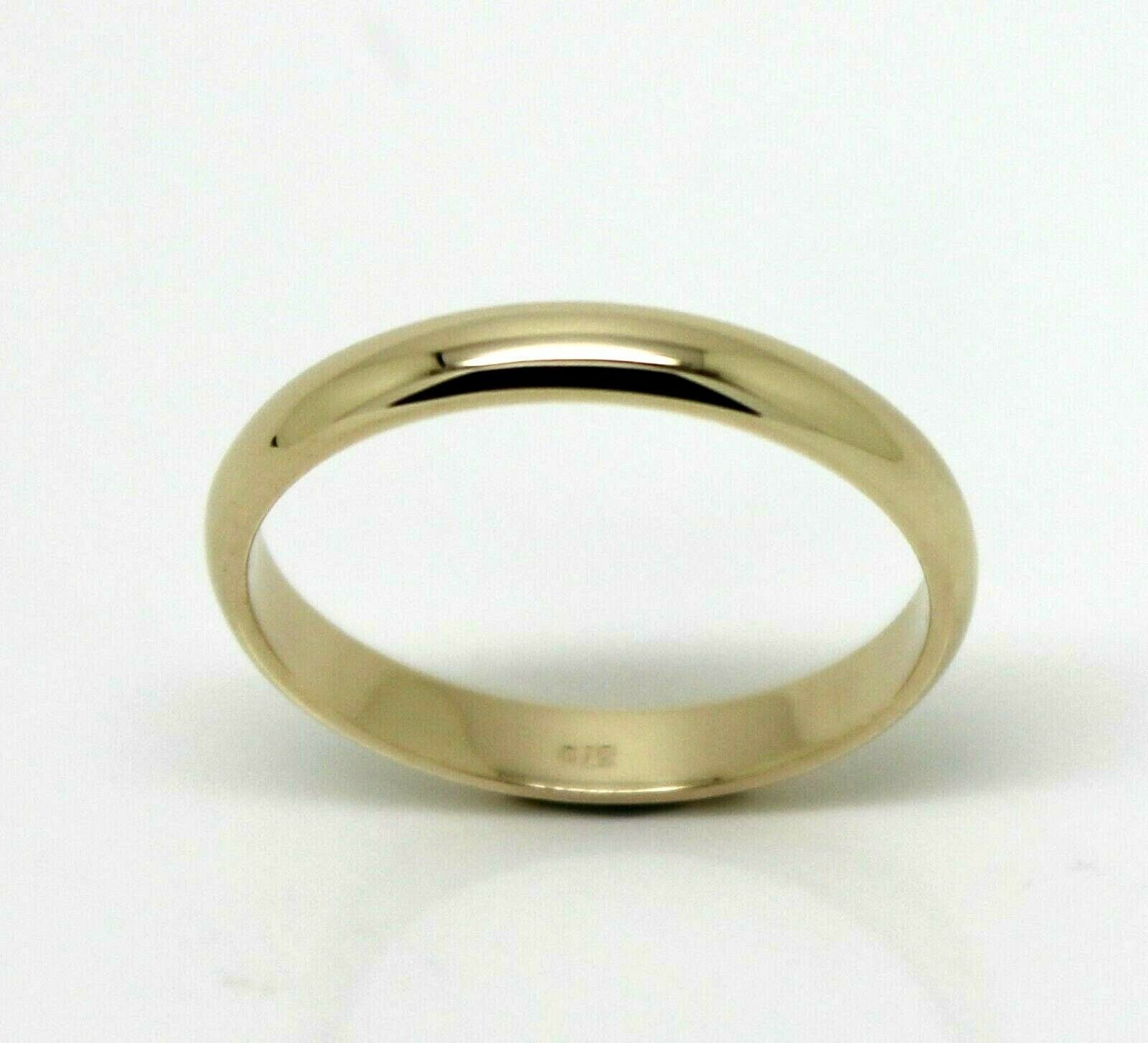 Echter Massiver 9Ct 9Kt Gelbgold Ehering Ring Größe O 3mm Breit von KaedesignsJewellery