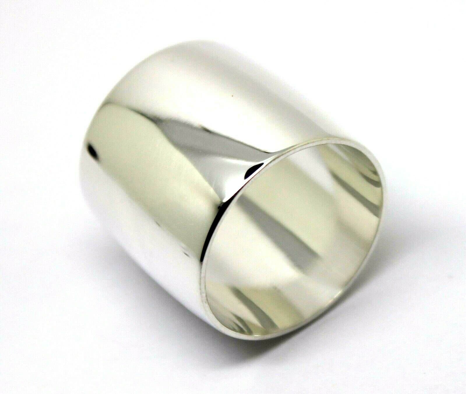 Echter Neuer Massiver Sterling Silber Voll 20mm Extra Breiter Bandring von KaedesignsJewellery