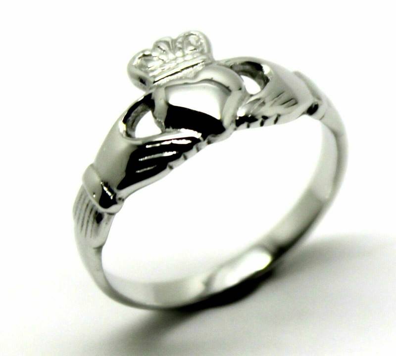 Echter Sterling Silber Irish Claddagh Ring in Ihrer Größe Rrp175 von KaedesignsJewellery