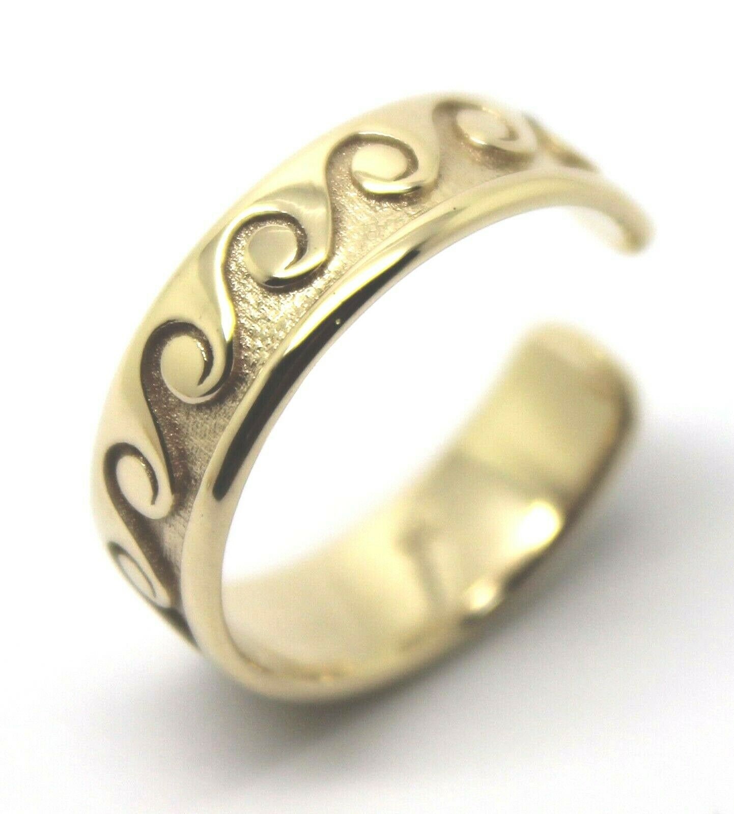 Echte Volle Massive 9 Karat Gelb Oder Rose Weißgold Sterling Silber Surf Wave Toe Ring Echte Volle Massive 9 Karat Gelb Oder Rose Weißgold Sterling Silber Surf Wave Toe Ring von KaedesignsJewellery