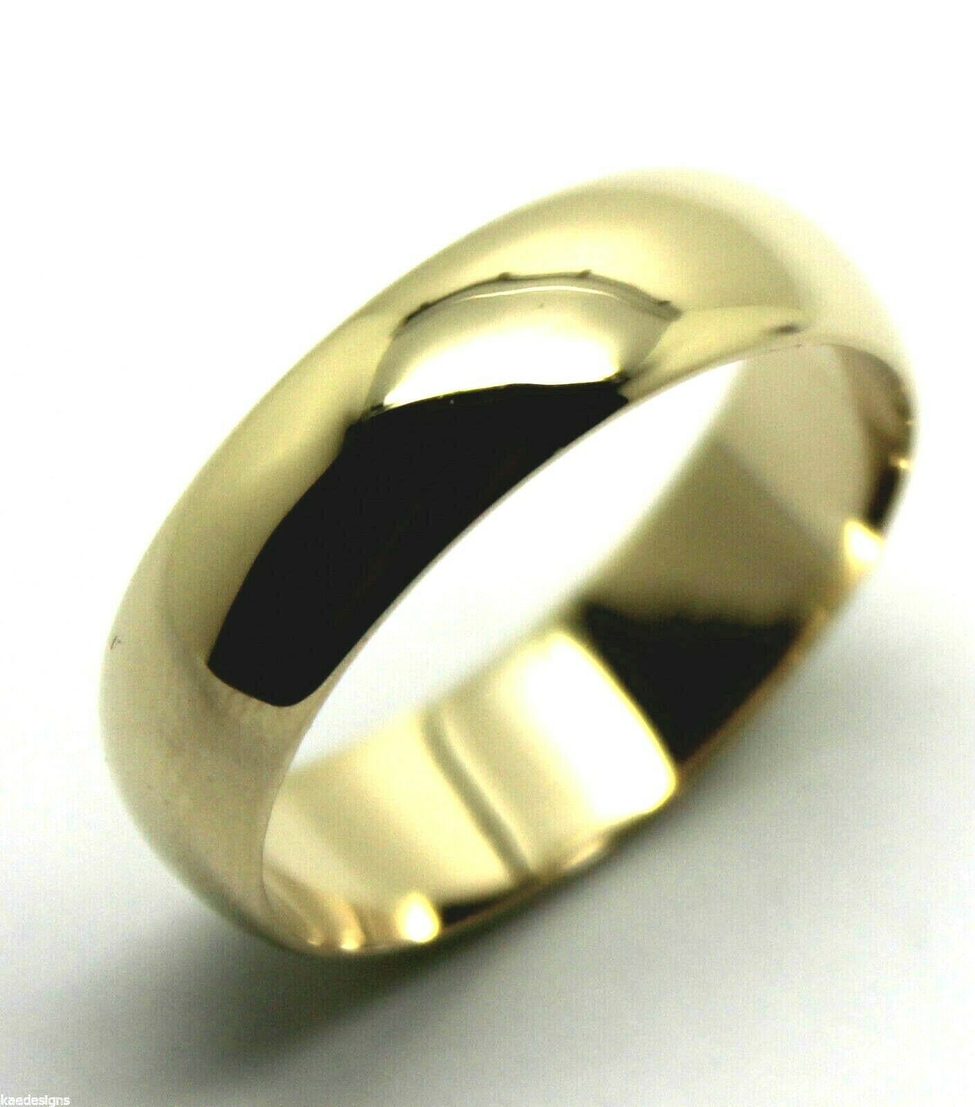 Echtes Neues Massives 9Ct Gelbgold 6mm Ehering Größe R von KaedesignsJewellery