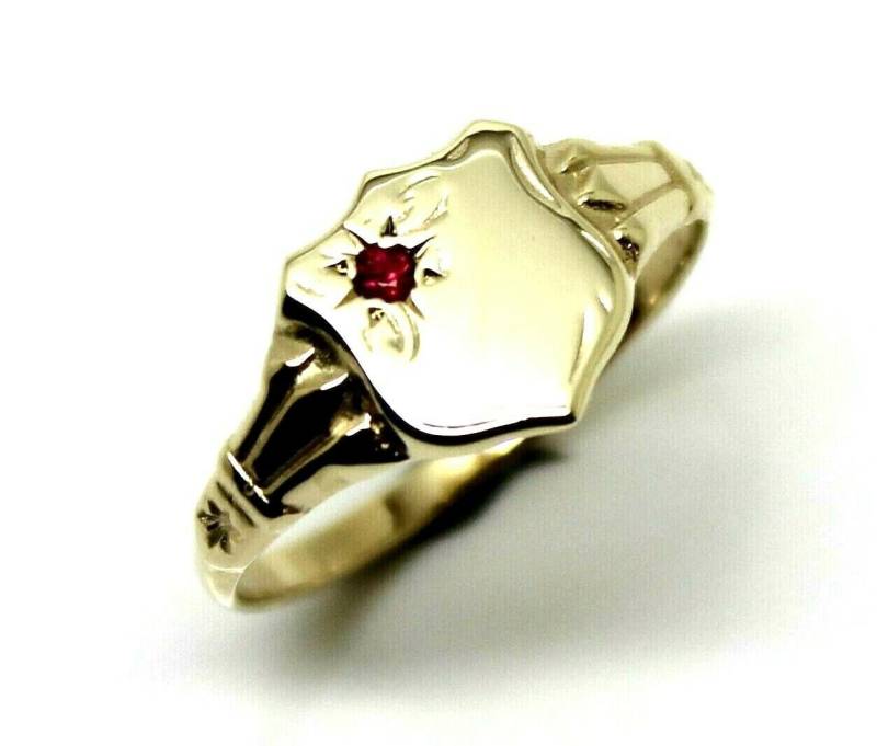 Größe K Echter 9 Karat Kleiner Gelb-, Rosé - Oder Weißgold-Kind Siegelring von KaedesignsJewellery