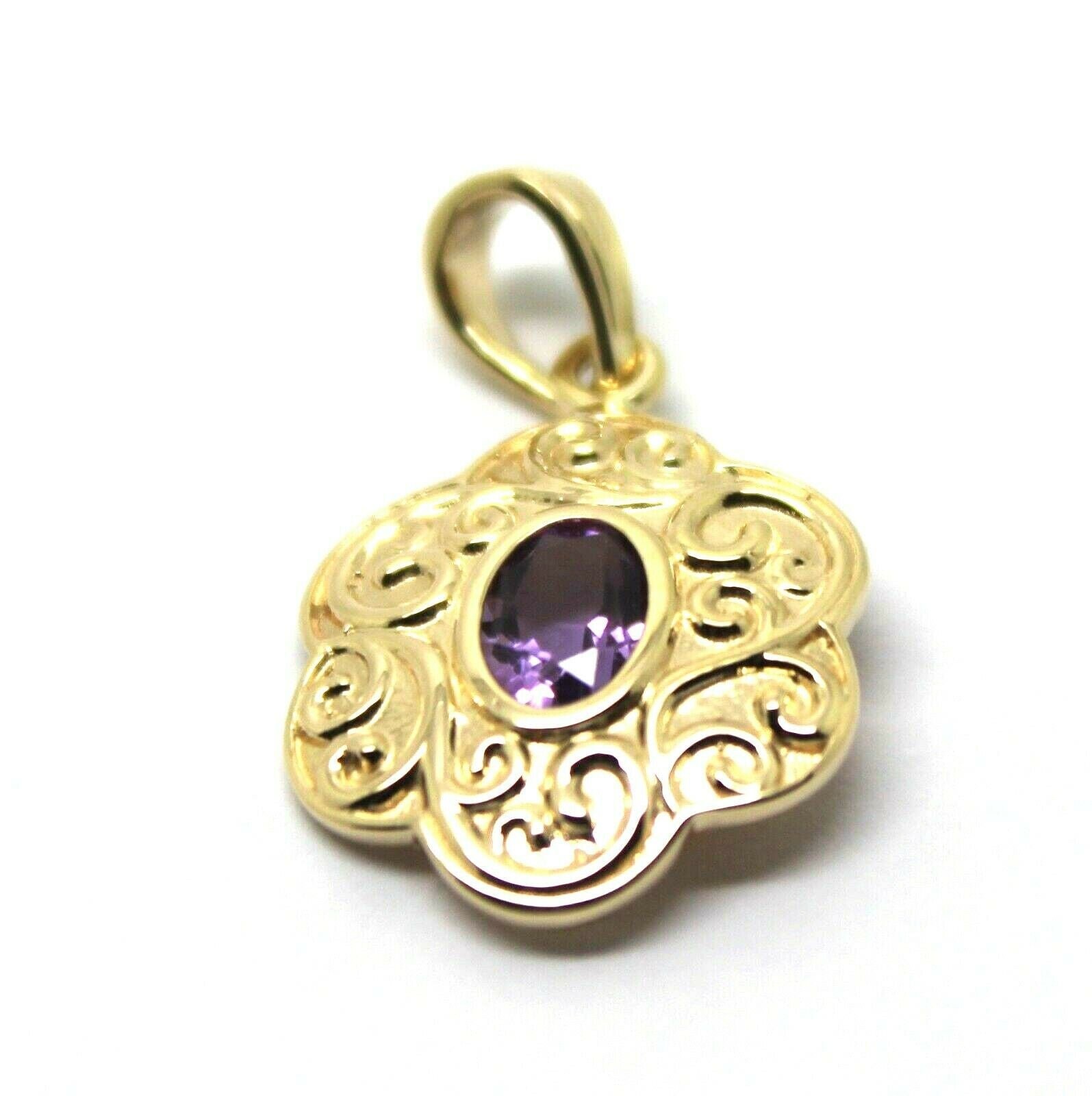 Kadesigns New 9Ct 9K Gelb, Rose Oder Weißgold Antik Lila Amethyst Filigree Anhänger von KaedesignsJewellery