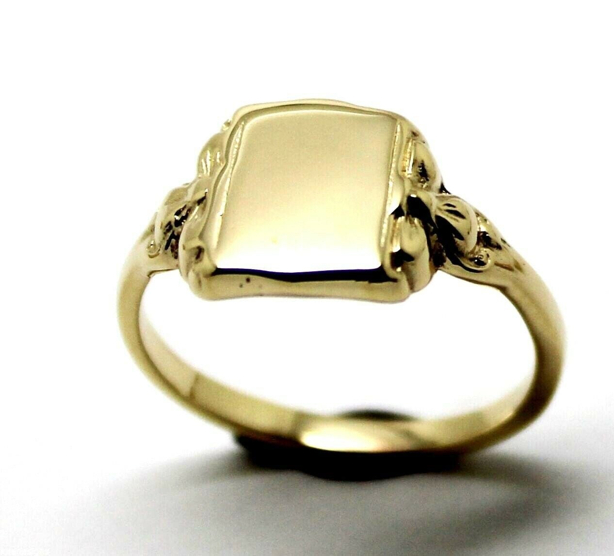 Kaedesigns, Echter Massiver 9Ct 9Kt Echter Gelb, Rose Oder Weißgold Signet Ring in Ihrer Größe Kaedesigns, Echter Massiver 9Ct 9Kt Echter Gelb, Rose Oder Weißgold Signet Ring in Ihrer Größe von KaedesignsJewellery