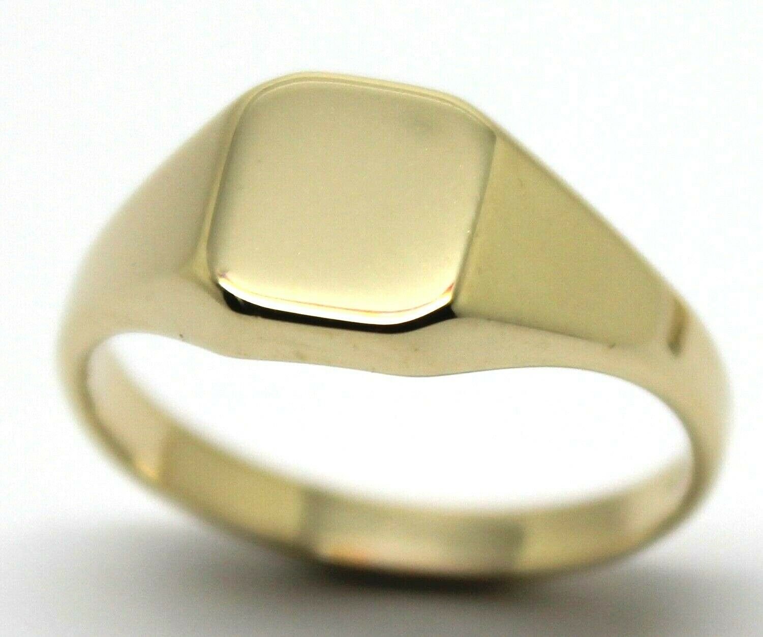 Kaedesigns, Voll Echte Massiv 9 Karat Gelb, Rose Oder Weiß Gold Quadrat Siegelring 346 von KaedesignsJewellery