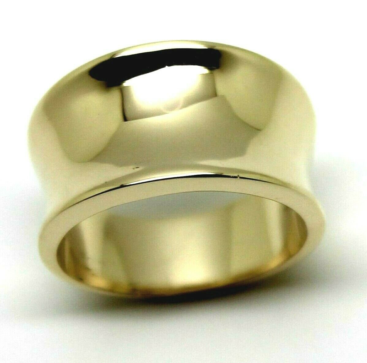 Kaedesigns, New Genuine Full Solid 9Ct 9Kt Gelb, Rose Oder Weiß Gold Konkave Kuppel Ring 250 von KaedesignsJewellery