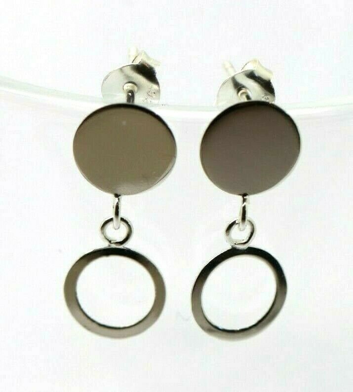 Kaedesigns 925 Silber Runde Scheibe Und Offene Kreis Ohrringe Gratis Post von KaedesignsJewellery