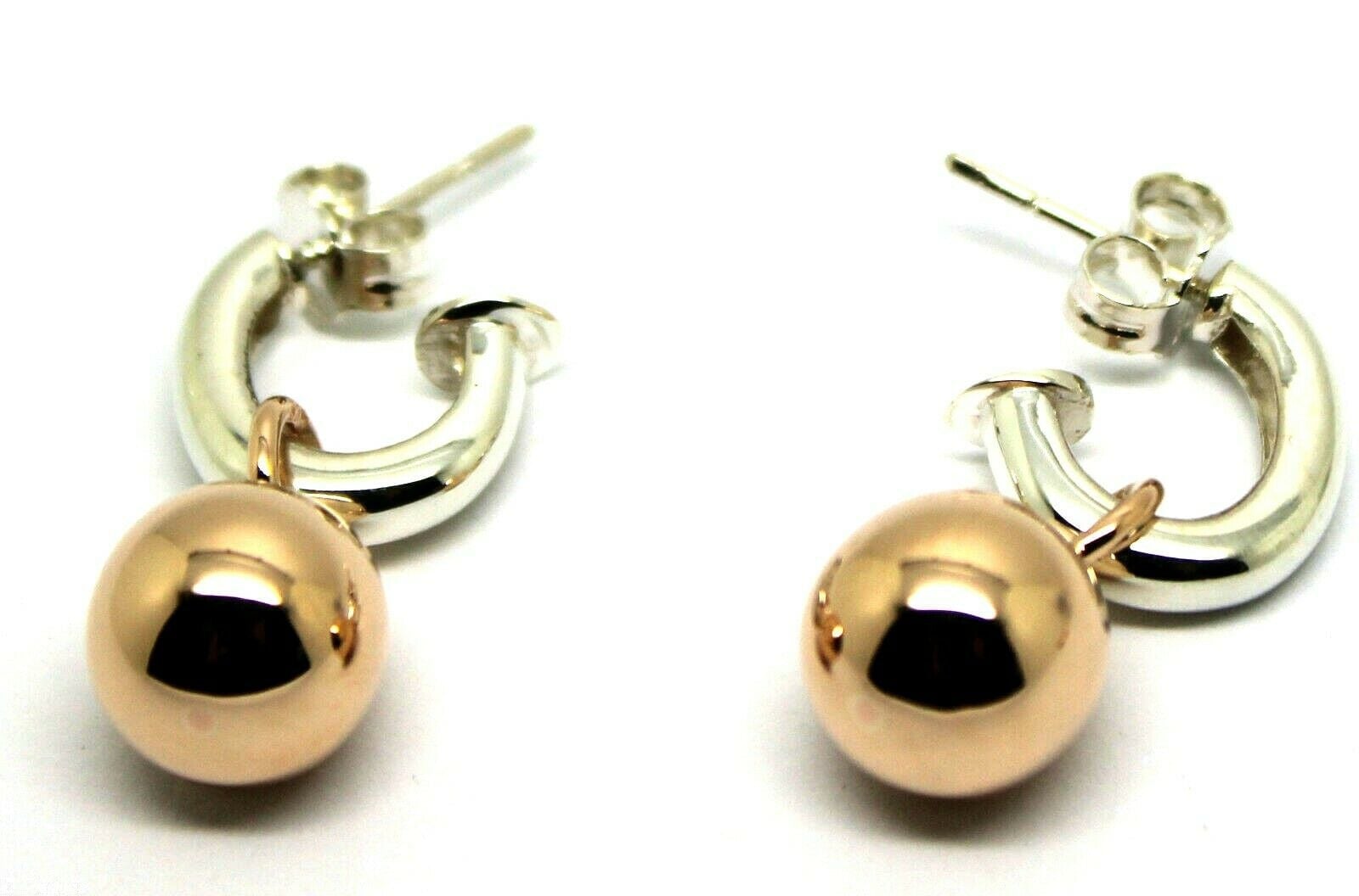 Kaedesigns Neue 10mm 9Ct Rosegold & Sterling Silber Kugel Ohrstecker von KaedesignsJewellery