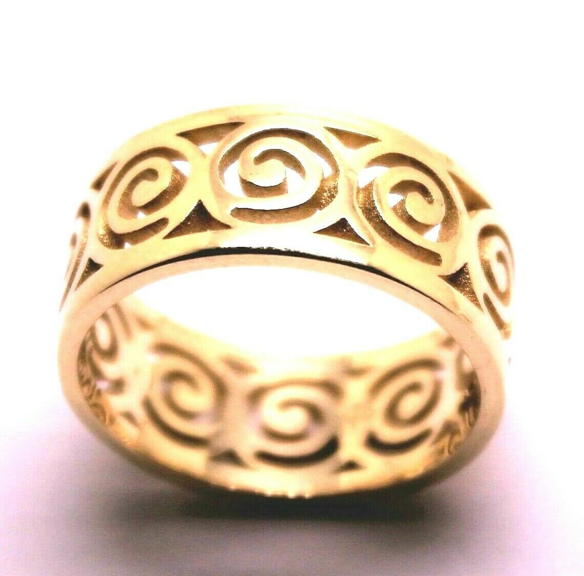 Kaedesigns Neuer Solider Echter 9 Karat Rose Gold Swirl Surf Wave Ring von KaedesignsJewellery